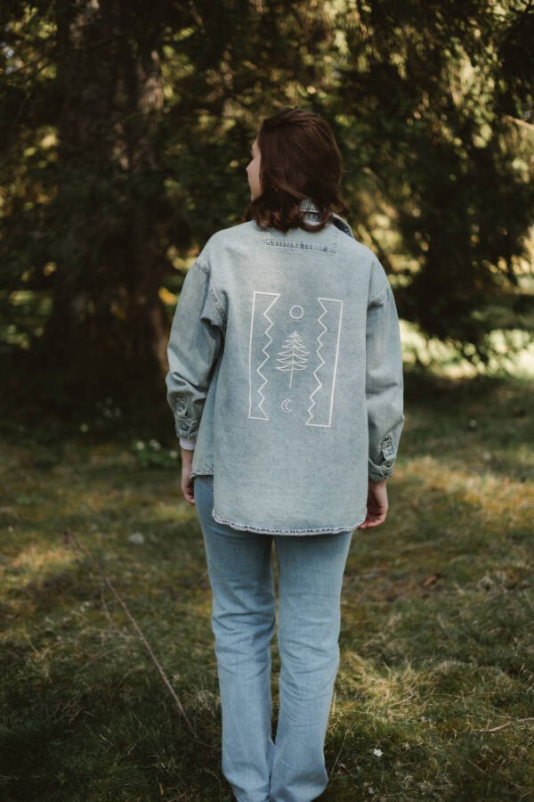 Veste en jean lune - femme -  S – Image 2