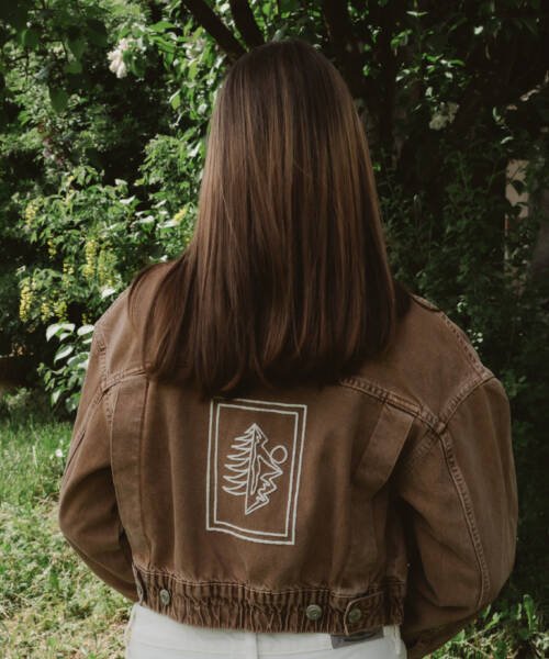 - imageVeste brune courte femme – XS