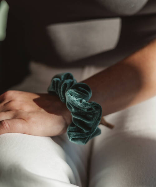 - imageChouchou velours forêt